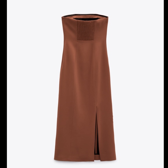 Zara MIDI BUSTIER DRESS - Picture 7 of 14